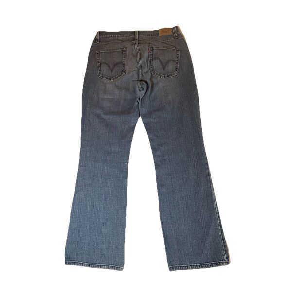 Levis 529 Women’s Curvy Stretch Jeans Size 14 Blue Boot Cut Mid Rise - Picture 2 of 15